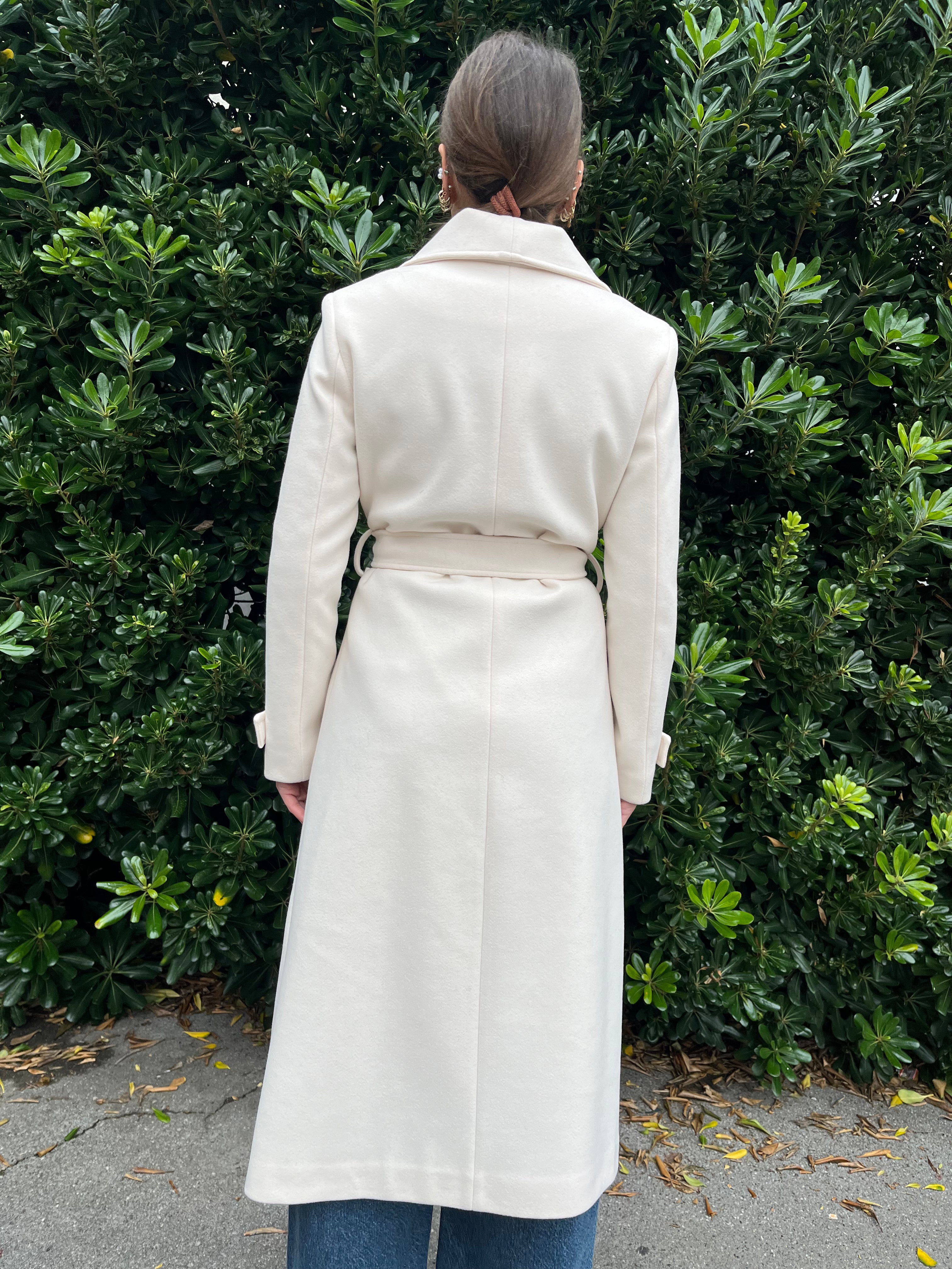 Cappotto Rimmo con collo ampio e cintura