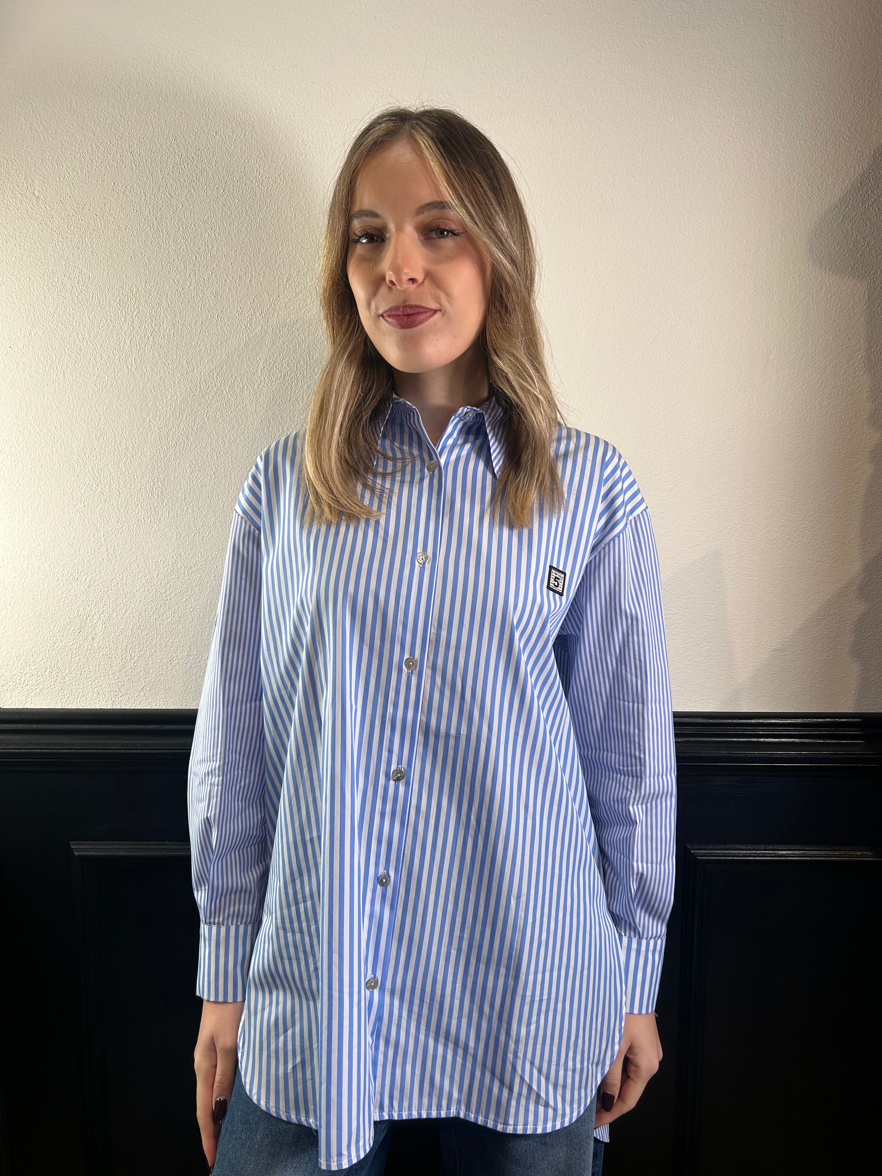 Camicia oversize bastoncino
