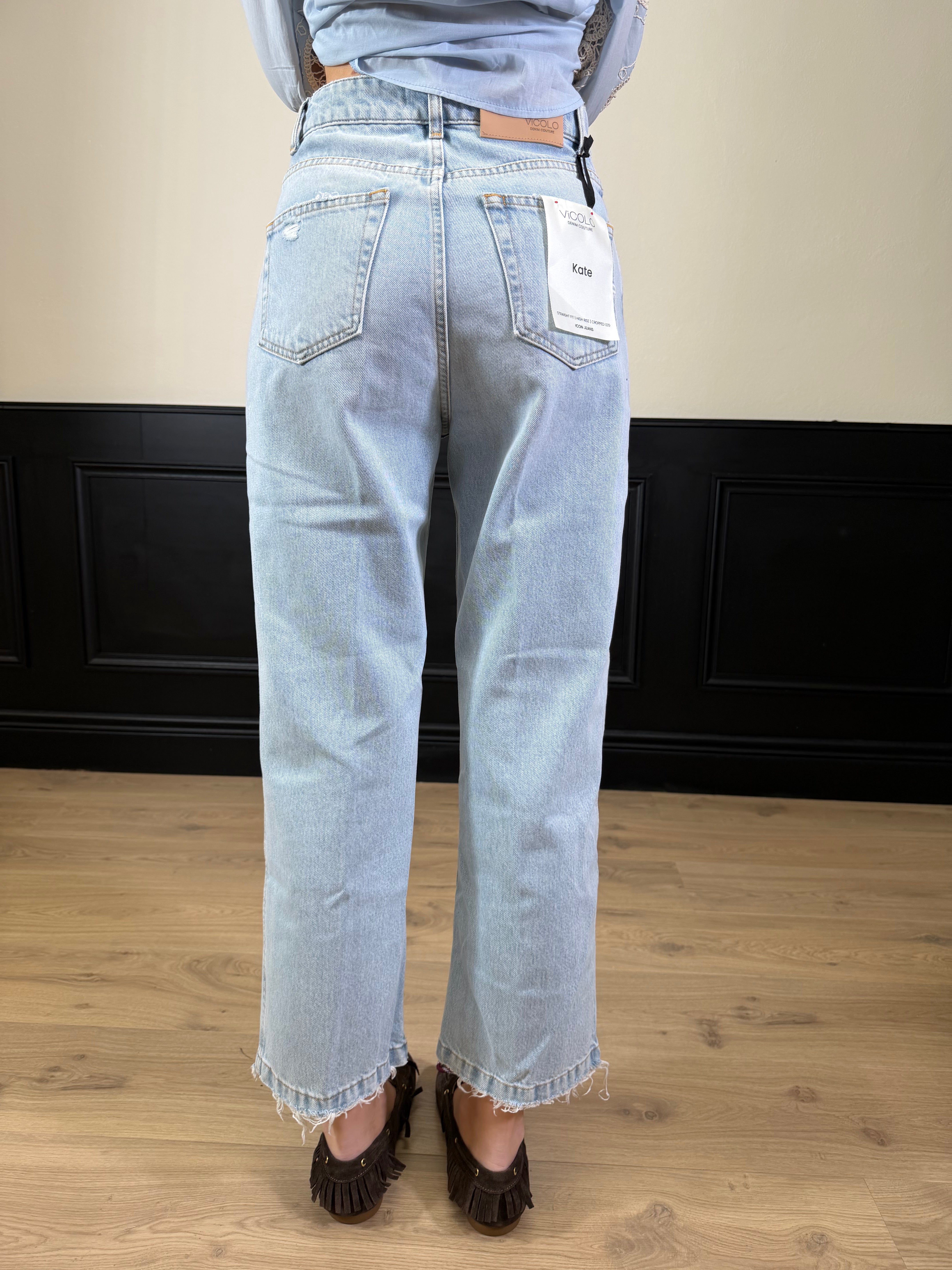 Jeans Kate con fondo rotture