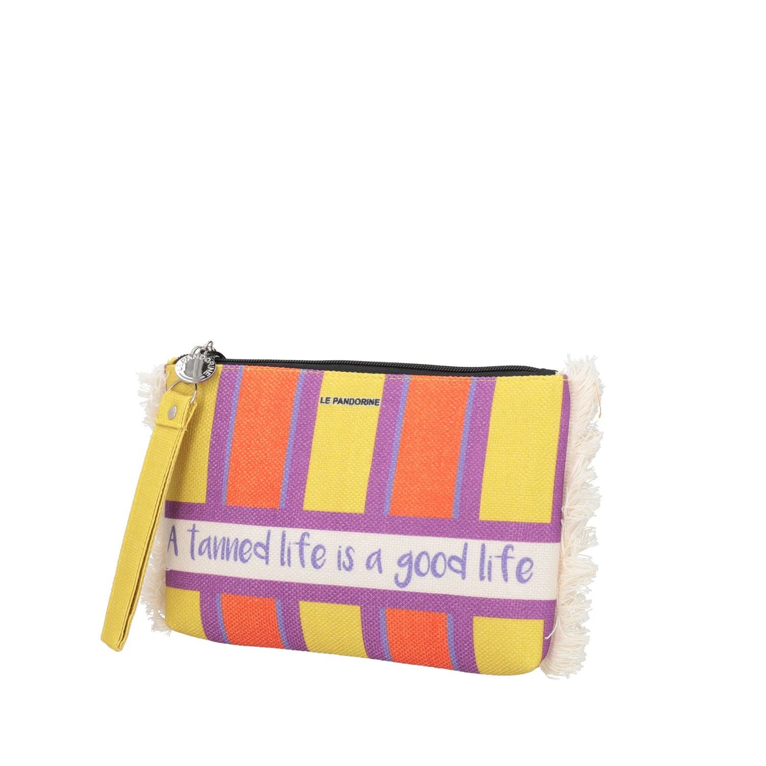 Pochette mare righe con scritta