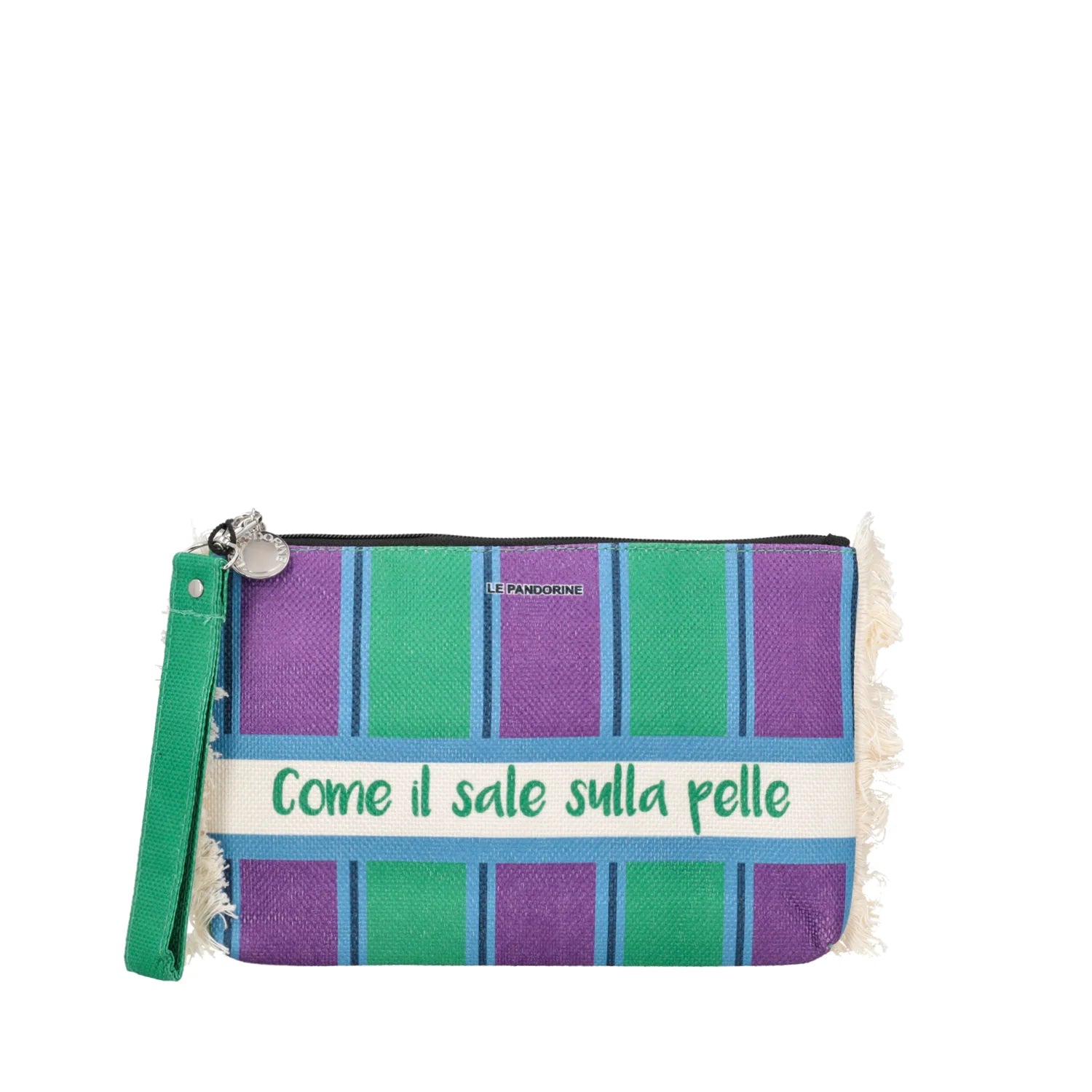 Pochette mare righe con scritta