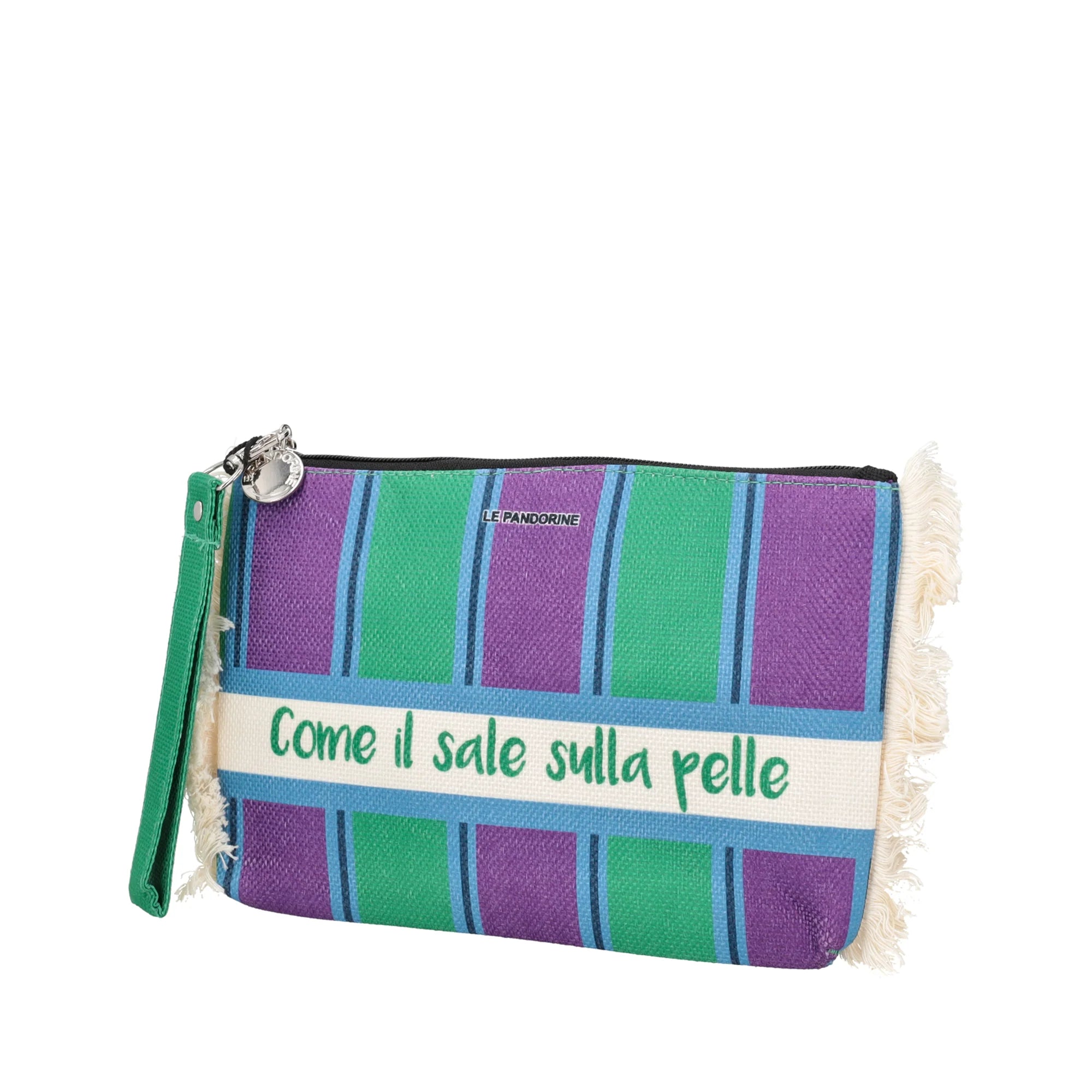Pochette mare righe con scritta