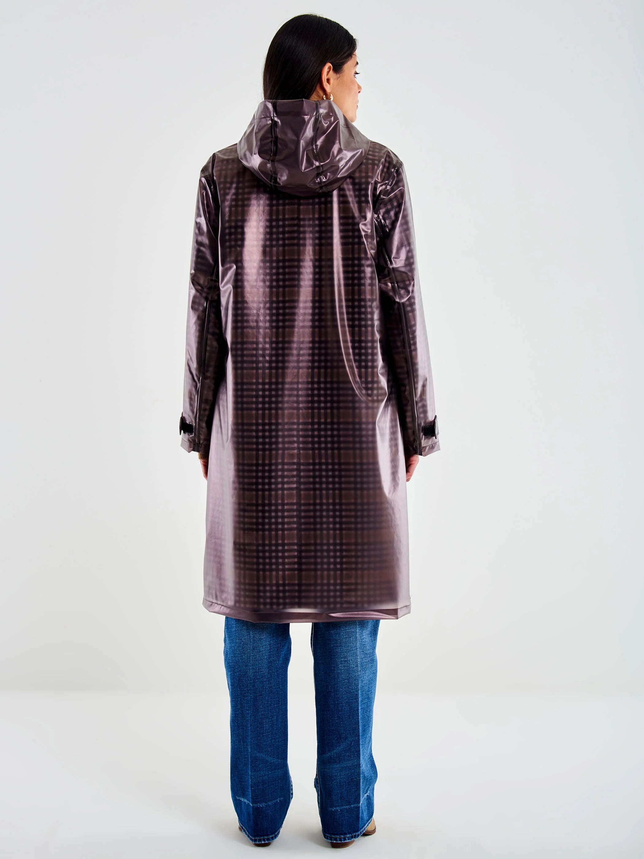 Cappotto a Quadri Con Impermeabile