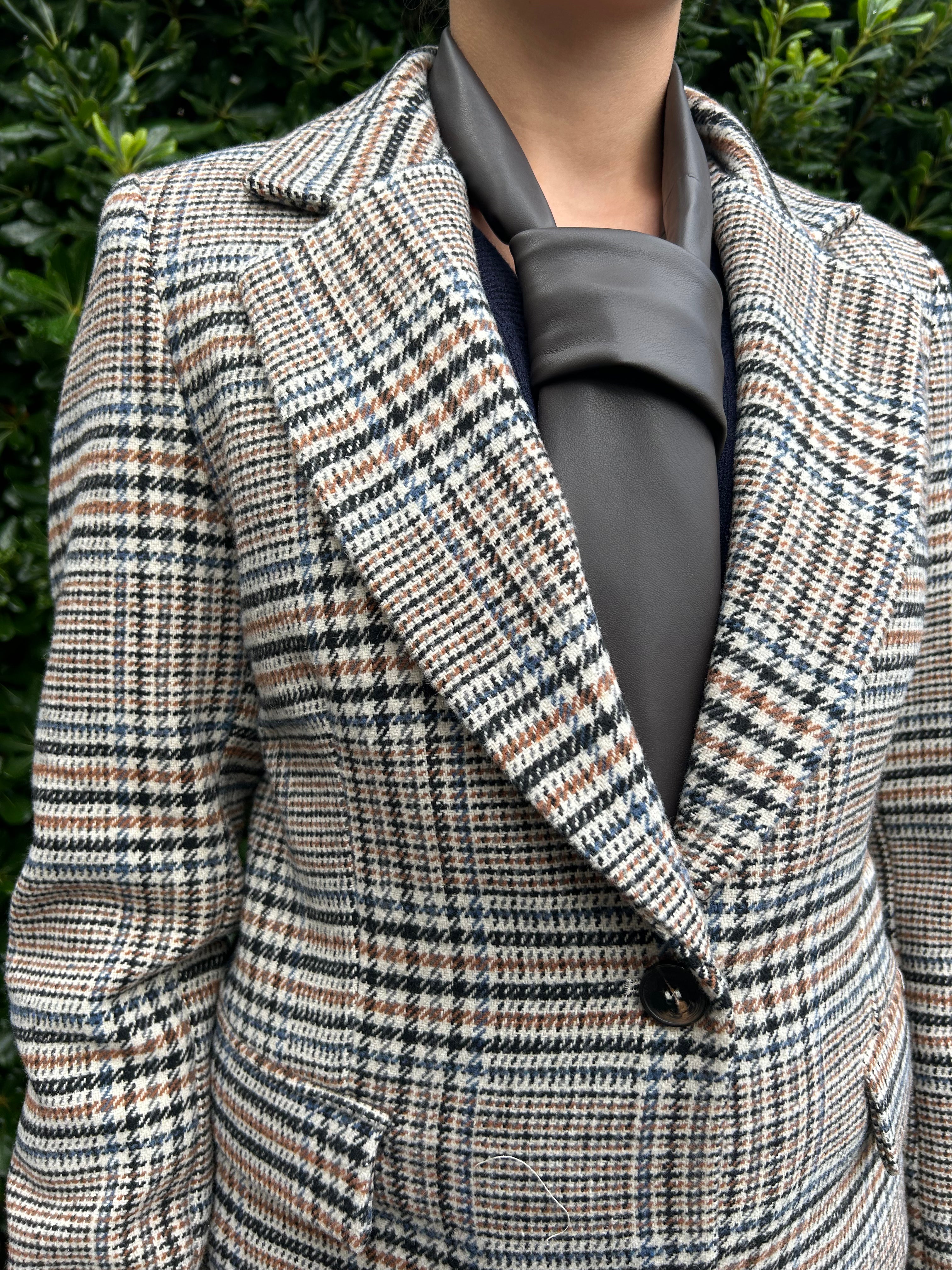 Giacca quadretto con cravatta