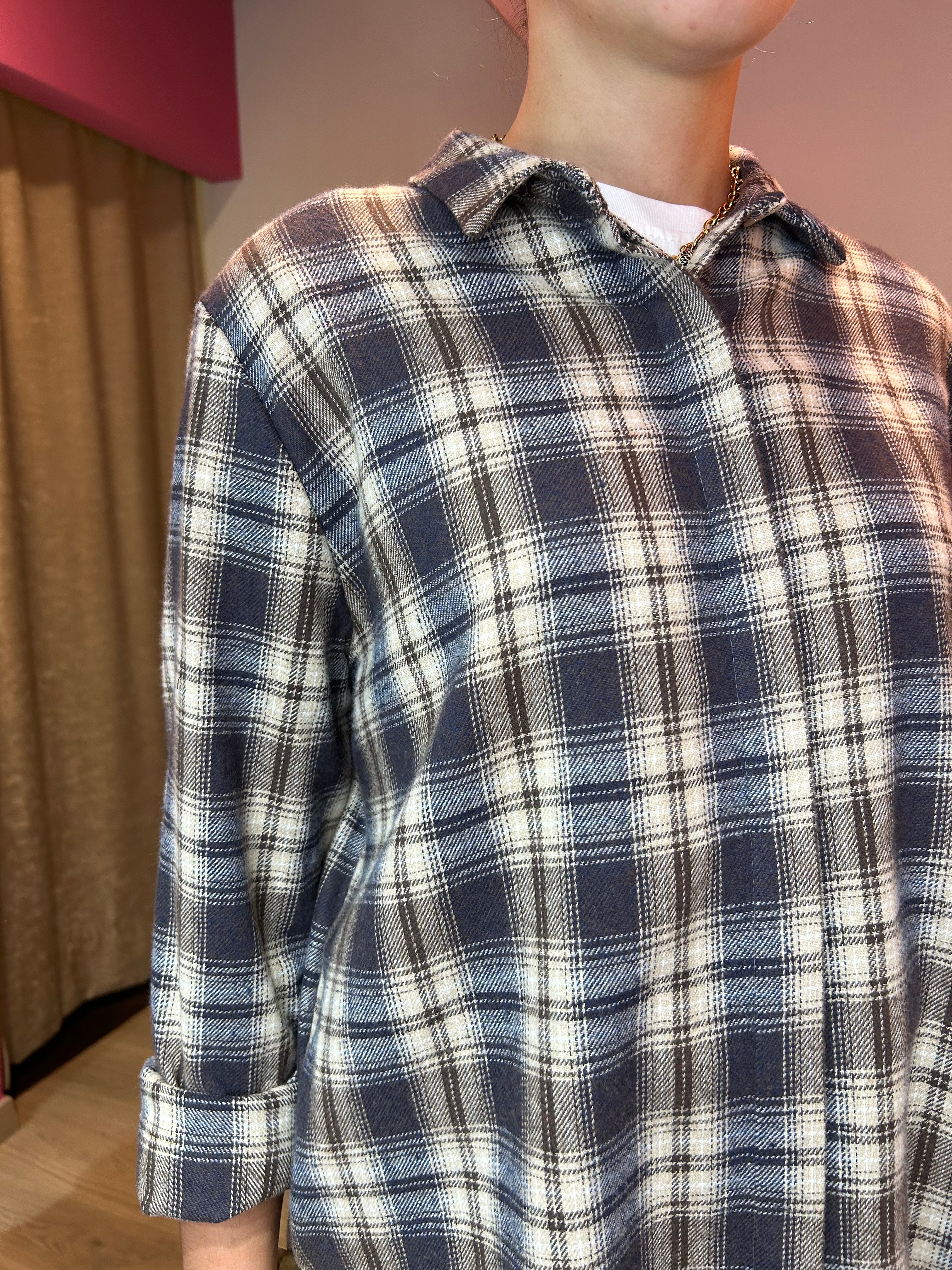 Camicia check "sfumata"